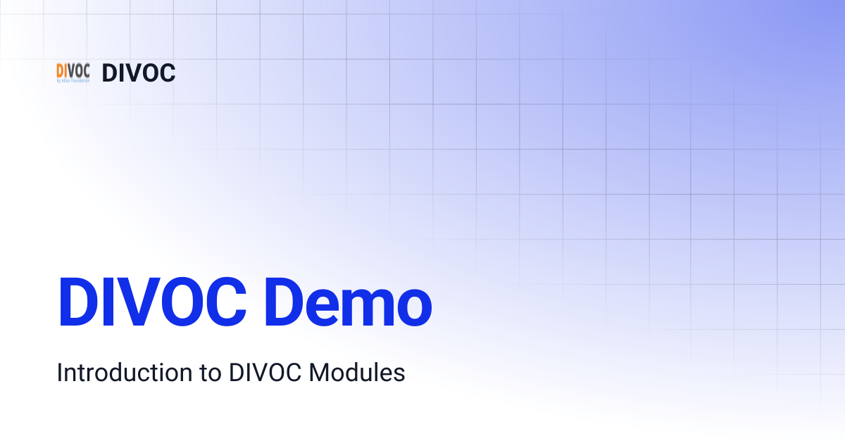 DIVOC Demo | DIVOC